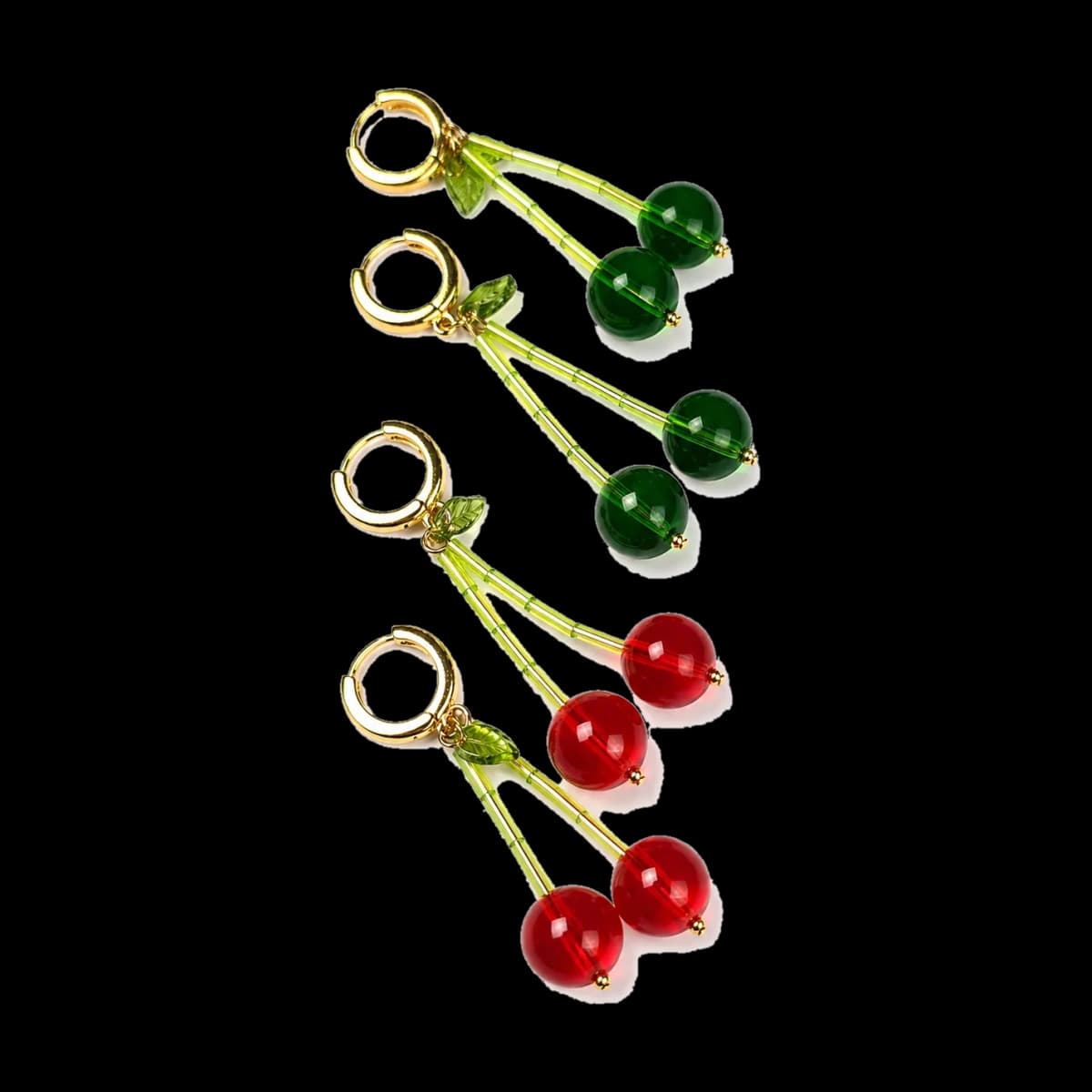 Aretes cereza mix